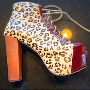 Jeffery Campbell Platform chunky heel booties